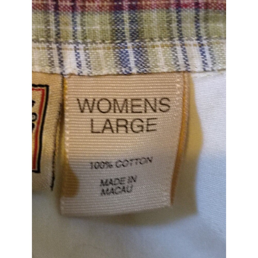 Vintage Woolrich Christmas Holiday Embroidered Button-Down Shirt Women's Large L - Picture 13 of 13
